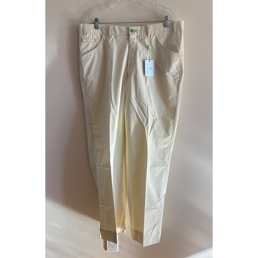 Betenly Reno Mens Golf Pants Shell Beige Tangerine Size 38X31‎ NWT - Picture 2 of 7